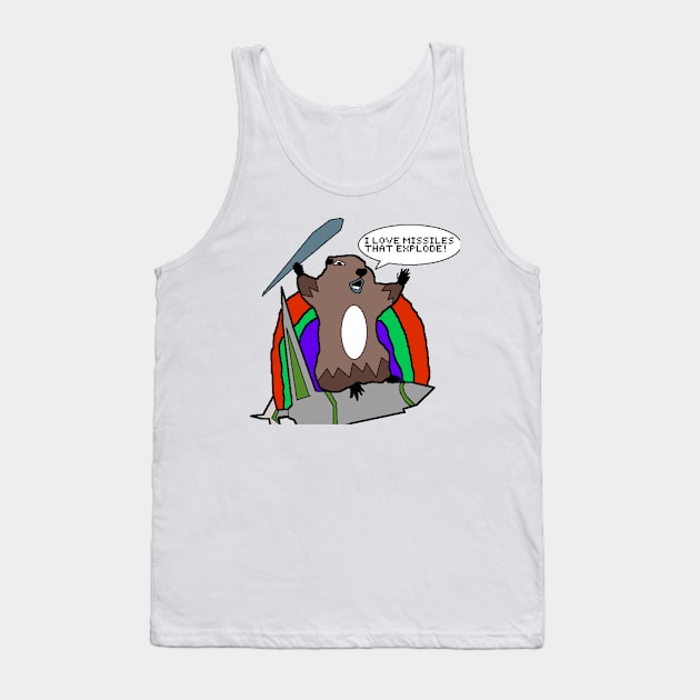 groundhog loves missiles Tank Top by Catbrat